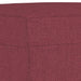 Set canapea cu perne, 3 piese, roșu vin, material textil - WALTI WALTI