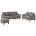 Set de canapea cu perne, 3 piese, gri taupe, material textil - WALTI WALTI