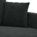 Set de canapele cu perne, 4 piese, negru, catifea - WALTI WALTI