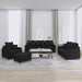 Set de canapele cu perne, 4 piese, negru, catifea - WALTI WALTI