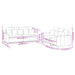 Set de canapele cu perne, 2 piese, gri deschis, catifea - WALTI WALTI