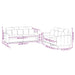 Set de canapele cu perne, 2 piese, negru, catifea - WALTI WALTI
