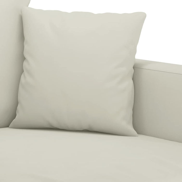 Set de canapele cu perne, 2 piese, crem, catifea - WALTI WALTI