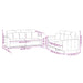 Set de canapele cu perne, 2 piese, crem, catifea - WALTI WALTI