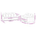 Set de canapele cu perne, 2 piese, albastru, catifea - WALTI WALTI