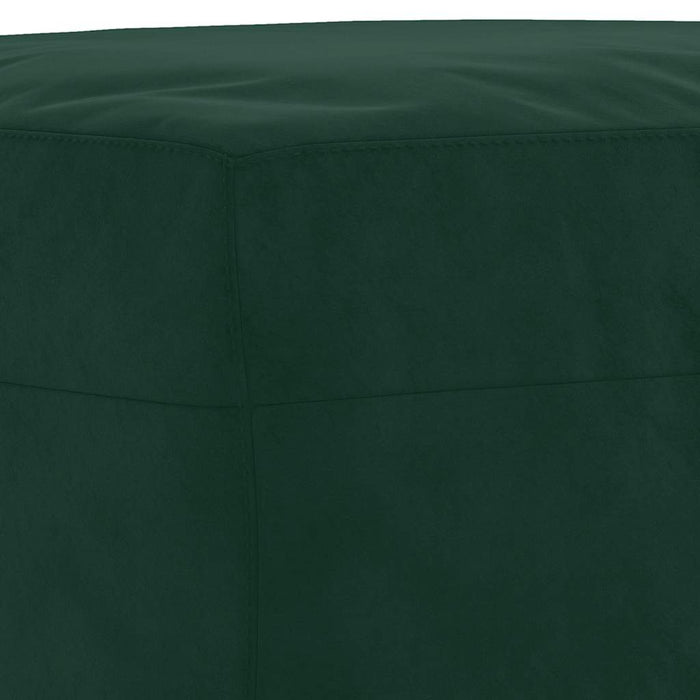 Set de canapele cu perne, 3 piese, verde închis, catifea - WALTI WALTI