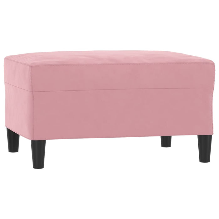Set de canapele cu perne, 3 piese, roz, catifea - WALTI WALTI