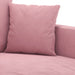 Set de canapele cu perne, 3 piese, roz, catifea - WALTI WALTI