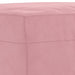 Set de canapele cu perne, 3 piese, roz, catifea - WALTI WALTI