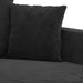 Set de canapele cu perne, 3 piese, negru, catifea - WALTI WALTI