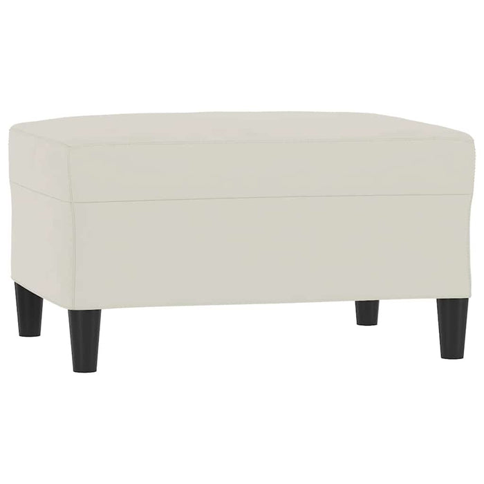 Set de canapele cu perne, 3 piese, crem, catifea - WALTI WALTI