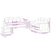Set de canapele cu perne, 3 piese, crem, catifea - WALTI WALTI