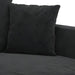 Set de canapele cu perne, 2 piese, negru, catifea - WALTI WALTI