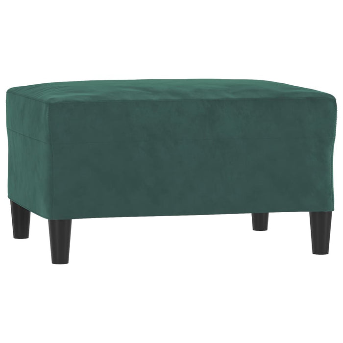 Set de canapele cu perne, 3 piese, verde închis, catifea - WALTI WALTI