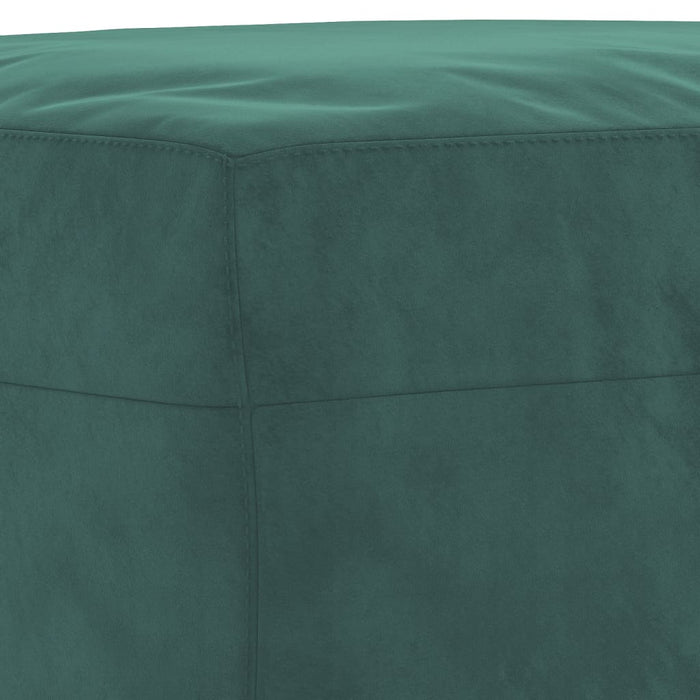 Set de canapele cu perne, 3 piese, verde închis, catifea - WALTI WALTI