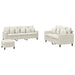 Set de canapele cu perne, 3 piese, crem, catifea - WALTI WALTI