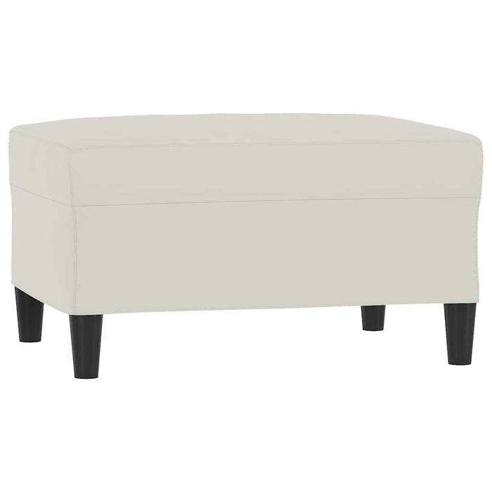 Set de canapele cu perne, 3 piese, crem, catifea - WALTI WALTI