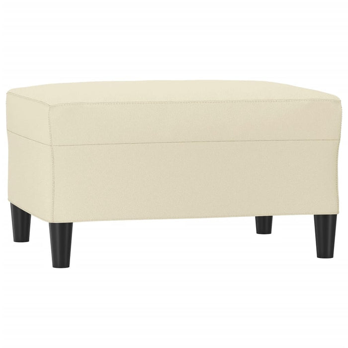 Set de canapele cu perne, 4 piese, crem, piele ecologică - WALTI WALTI