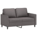 Set de canapele cu perne, 3 piese, gri, piele ecologică - WALTI WALTI