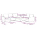 Set de canapele cu perne, 2 piese, negru, piele ecologică - WALTI WALTI