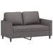 Set de canapele cu perne, 2 piese, gri, piele ecologică - WALTI WALTI