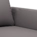 Set de canapele cu perne, 3 piese, gri, piele ecologică - WALTI WALTI