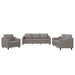Set de canapea cu perne, 3 piese, gri taupe, material textil - WALTI WALTI