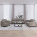 Set de canapea cu perne, 3 piese, gri taupe, material textil - WALTI WALTI