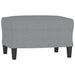 Set de canapele cu perne, 4 piese, gri deschis, textil - WALTI WALTI