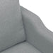Set de canapele cu perne, 4 piese, gri deschis, textil - WALTI WALTI