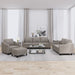 Set de canapea cu perne, 4 piese, gri taupe, material textil - WALTI WALTI