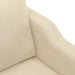 Set de canapele cu perne, 3 piese, crem, textil - WALTI WALTI