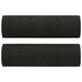 Set de canapele cu perne, 3 piese, negru, textil - WALTI WALTI