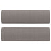 Set de canapele cu perne, 3 piese, gri taupe, textil - WALTI WALTI