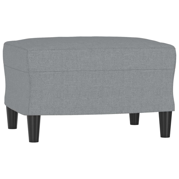 Set de canapele cu perne, 4 piese, gri deschis, material textil - WALTI WALTI