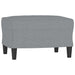 Set de canapele cu perne, 4 piese, gri deschis, material textil - WALTI WALTI