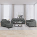 Set de canapele cu perne, 4 piese, gri închis, material textil - WALTI WALTI