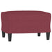 Set canapea cu perne, 4 piese, roșu vin, material textil - WALTI WALTI