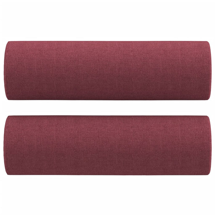 Set canapea cu perne, 4 piese, roșu vin, material textil - WALTI WALTI