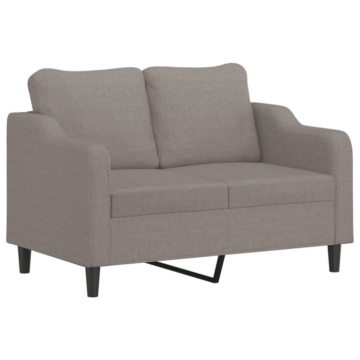 Set de canapele cu perne, 4 piese, gri taupe, textil - WALTI WALTI