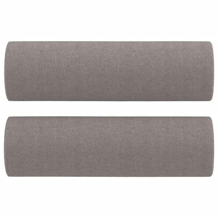 Set de canapele cu perne, 4 piese, gri taupe, textil - WALTI WALTI