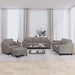 Set de canapele cu perne, 4 piese, gri taupe, textil - WALTI WALTI