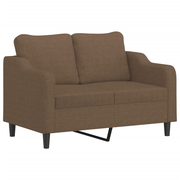 Set de canapele cu perne, 2 piese, maro, textil - WALTI WALTI