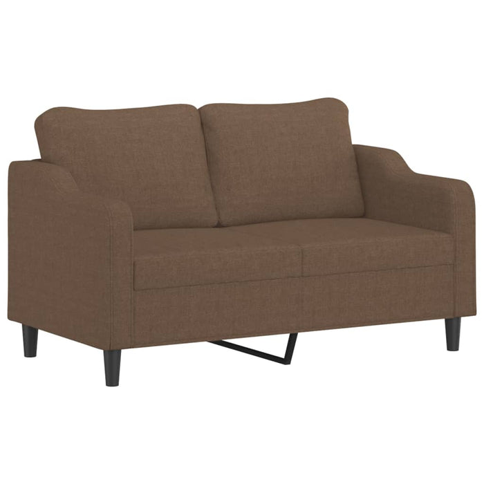 Set de canapele cu perne, 2 piese, maro, textil - WALTI WALTI