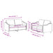 Set de canapele cu perne, 2 piese, maro, textil - WALTI WALTI