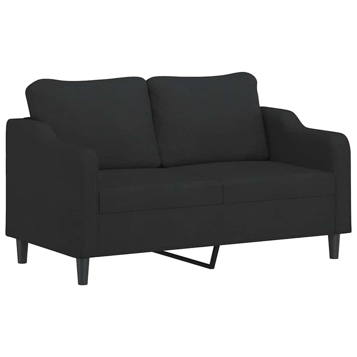 Set de canapele cu perne, 2 piese, negru, textil - WALTI WALTI