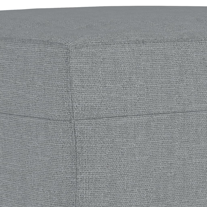 Set de canapele cu perne, 3 piese, gri deschis, textil - WALTI WALTI