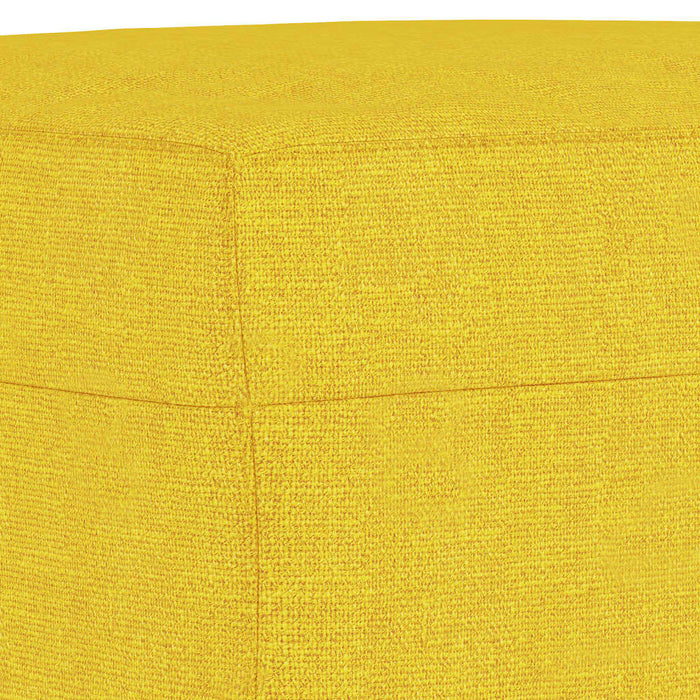 Set de canapele cu perne, 3 piese, galben deschis, textil WALTI