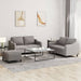Set de canapea cu perne, 3 piese, gri taupe, material textil - WALTI WALTI