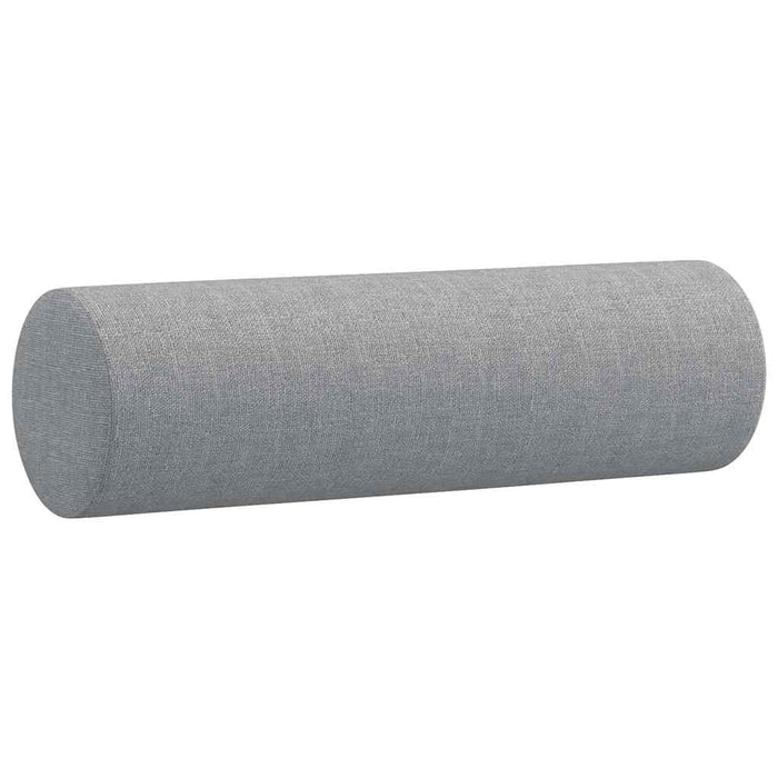 Set de canapele cu perne, 2 piese, gri deschis, material textil - WALTI WALTI